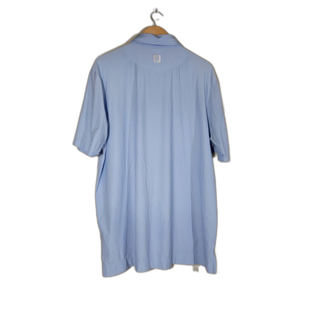 FootJoy FJ Light Blue Golfing Legend Men's Polo Shirt - Large - Picture 2 of 7
